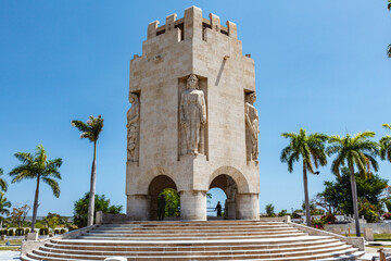 Exterior of the Mausoleum of José Martí (Cuban national hero) in Santa Ifigenia Cemetery,...