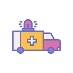 ambulance icon for your website design, logo, app, UI. 