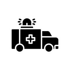 ambulance icon for your website design, logo, app, UI. 