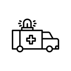 ambulance icon for your website design, logo, app, UI. 