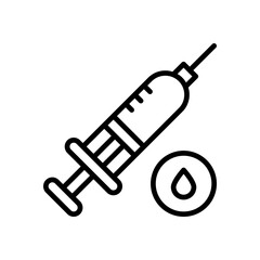 syringe icon for your website design, logo, app, UI. 