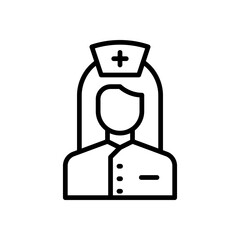 nurse icon for your website design, logo, app, UI. 