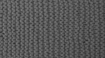 Texture of clothes from woolen threads close-up.