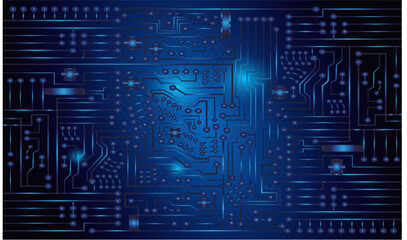 Computer technology circuit board background. High-tech digital technology concept.