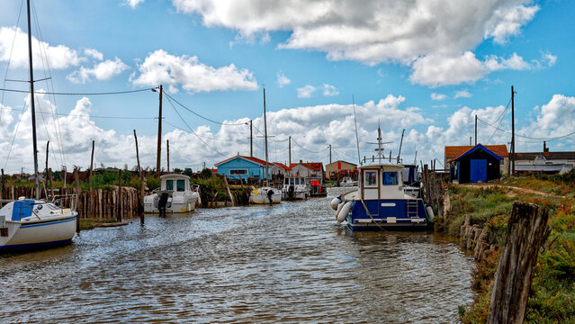 Site de Daire, Cabanes ostr&eacute;icoles, Bourcefranc-le-Chapus, Marennes, l'&icirc;le d&rsquo;Ol&eacute;ron, Charente-Maritime, France	
