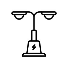 lamp street icon for your website design, logo, app, UI. 