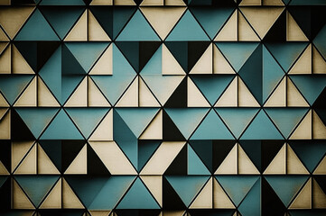 Geometric wallpaper with triangles