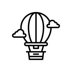 air balloon icon for your website, mobile, presentation, and logo design.