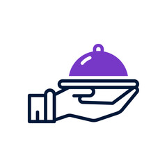 waiter icon for your website design, logo, app, UI. 