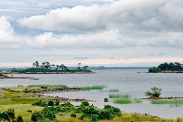 Northeast over Lough Mask, County Mayo, west Ireland, from near Toormakeady