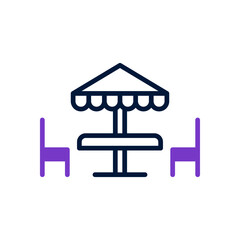 terrace icon for your website design, logo, app, UI. 