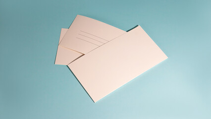 Empty envelope with blank sheets