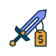 sword icon for your website, mobile, presentation, and logo design.