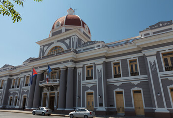 Exterior of the Provincial Government building in Cienfuegos, Cuba, Caribbean