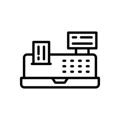 cashier machine icon for your website design, logo, app, UI. 