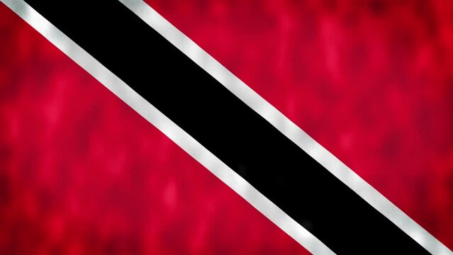 Trinidad and Tobago flag seamless closeup waving. Sign of Trinidad and Tobago seamless loop animation. Flag 4K background. Best stock of flag nation wave.Flag Waving in the Wind Continuously