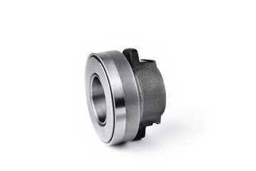 car clutch release bearing,  selective focus, white background