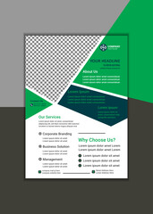 Creative Corporate Business Flyer Template Simple and clean A4 Size with Bleed Vector design