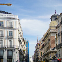 Fototapeta na wymiar View of the downtown area of Madrid, Spain