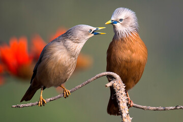 Cheast-nut tailed starling