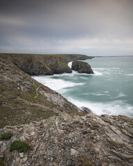 Obraz premium Bedruthan Steps, Cornwall