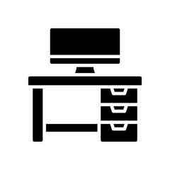 desk icon for your website design, logo, app, UI. 