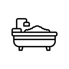 bathtub icon for your website design, logo, app, UI. 