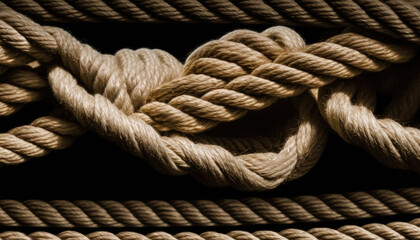 Fototapeta na wymiar a weave of ropes