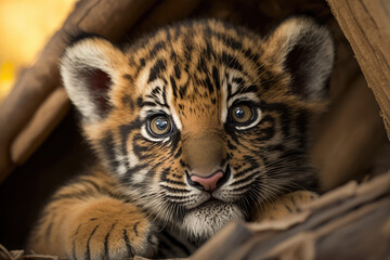 Cute baby Tiger Portrait