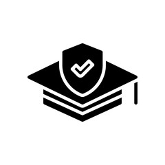 education insurance icon for your website, mobile, presentation, and logo design.