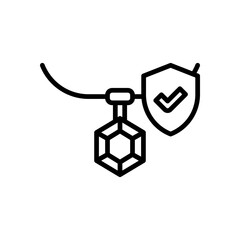 jewelry insurance icon for your website, mobile, presentation, and logo design.