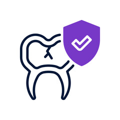 dental protection icon for your website, mobile, presentation, and logo design.