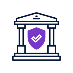 banking insurance icon for your website, mobile, presentation, and logo design.