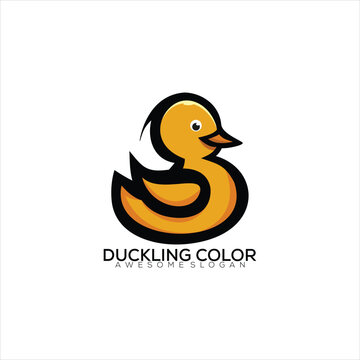 duckling logo design mascot