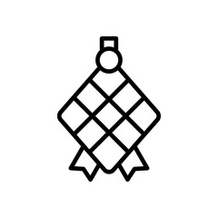 ketupat icon for your website design, logo, app, UI. 