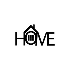 home logo for real estate and business use. minimalist logo concept 