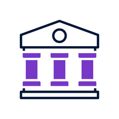 courthouse icon for your website design, logo, app, UI. 