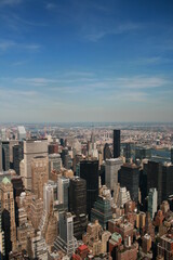 city skyline from Empire State Building