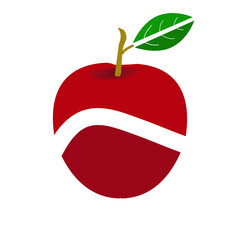 Vector apple. Art, Symbol, Icons.