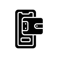 digital wallet icon for your website, mobile, presentation, and logo design.