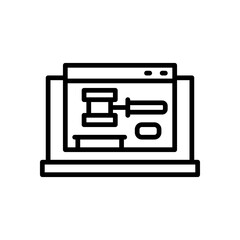 auction icon for your website, mobile, presentation, and logo design.