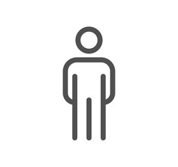 Business people and pictogram icon outline and linear vector.