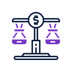 balance icon for your website, mobile, presentation, and logo design.