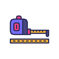 Fototapeta premium measuring tape icon for your website, mobile, presentation, and logo design.