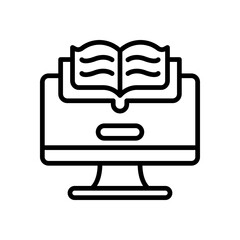 ebook icon for your website design, logo, app, UI. 