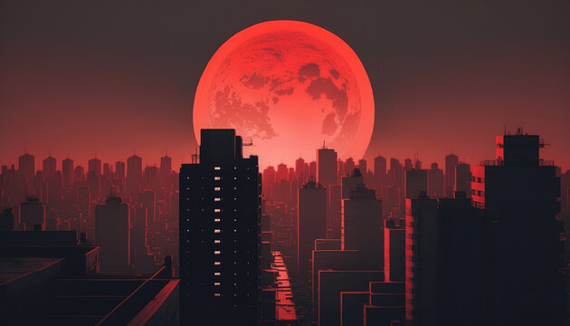 Red Moon City Images – Browse 15,584 Stock Photos, Vectors, and Video |  Adobe Stock