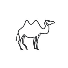 mono line camel  vector