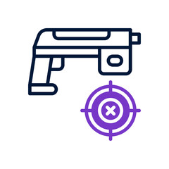 gun icon for your website design, logo, app, UI. 