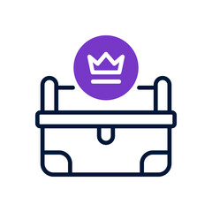 loot box icon for your website design, logo, app, UI. 