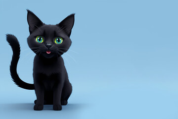 Bombay cat portrait, Generative AI illustration